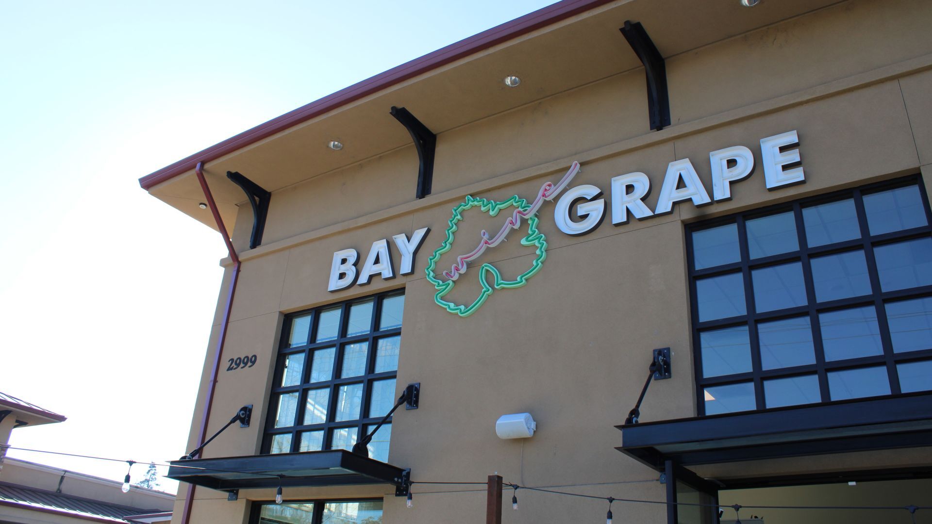 Outside view of Bay Grape Napa